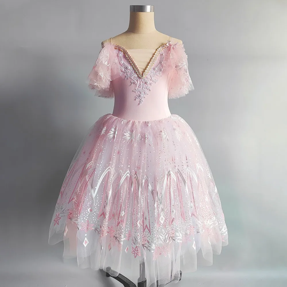 Robe Tutu de Ballet Professionnelle pour Fille, Longue, Bleue, Rose, Frozen, Ballerine, ix, Adulte, Femme, Enfant, Costume de brev