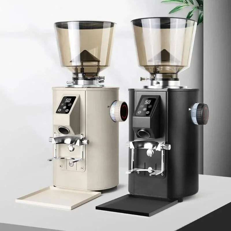 64Mm SUS420 Stainless Steel Grinder 9 Gear Adjustment Touch Screen Control Electric Coffee Bean Grinder
