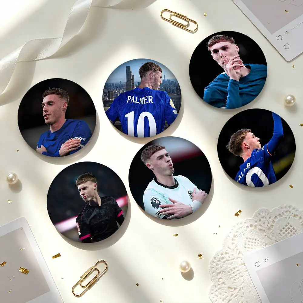 C-Cole P-Palmer F-Football-Star 25 32 44 58 75mm Badges Personalized Round Brooches Pins Accessory Gift