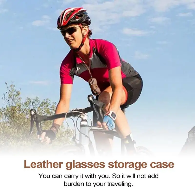 Yumuşak deri güneş gözlüğü kutusu gözlük durumda tutucu Ultra ince sıkmak üst PU gözlük gözlük kılıfı ile bileklik kayış ve