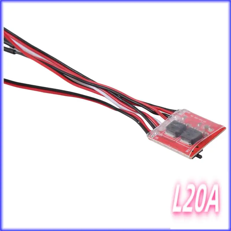 Contrôleur de vitesse de moteur de brosse Yd-RC ESC 20A avec frein pour réservoir de bateau de voiture RC 1/24 RC chenille axiale SCX24 AXI90081 AXI00001
