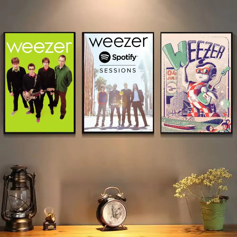 Weezer Music Band Poster HD art sticky wall waterproof home living room bedroom bar aesthetic decoration