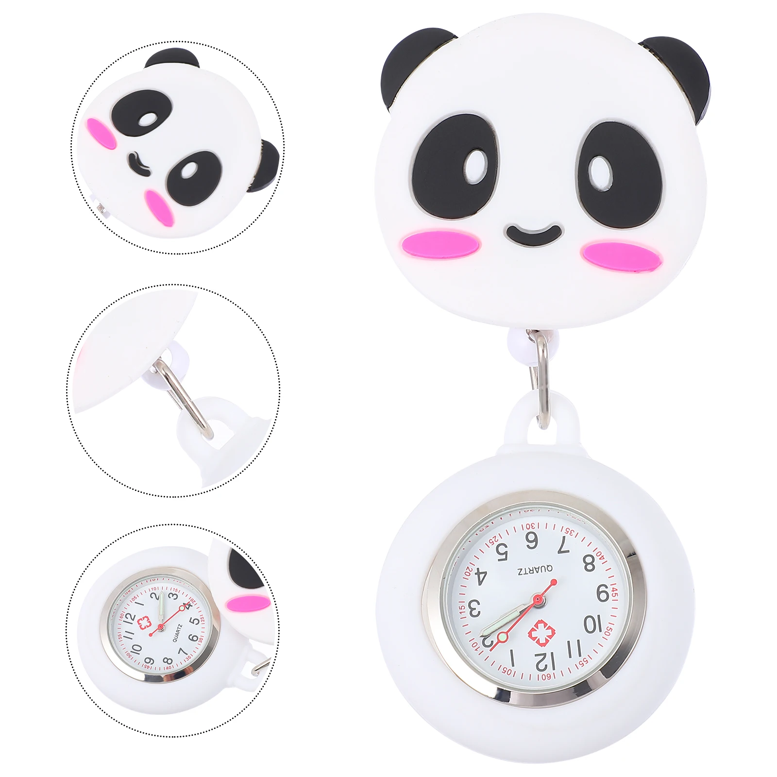

Stretchable Nurse Pocket Watch Head Clip On Chest Soft Gel Doctor Watch Hanging Timing Watches Lovely Modelling Multi