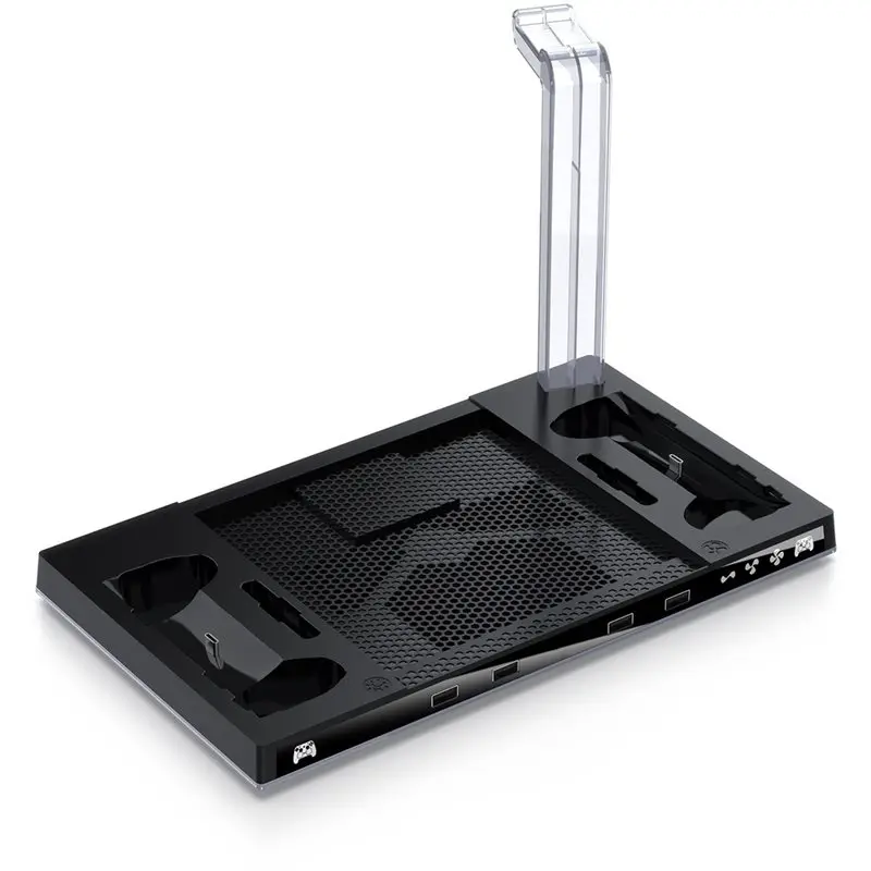 AA08-For Steam Machine Compatible Multi-Function Cooling Base With Charging Dock, Headset Holder, And For Steam Controller Suppo