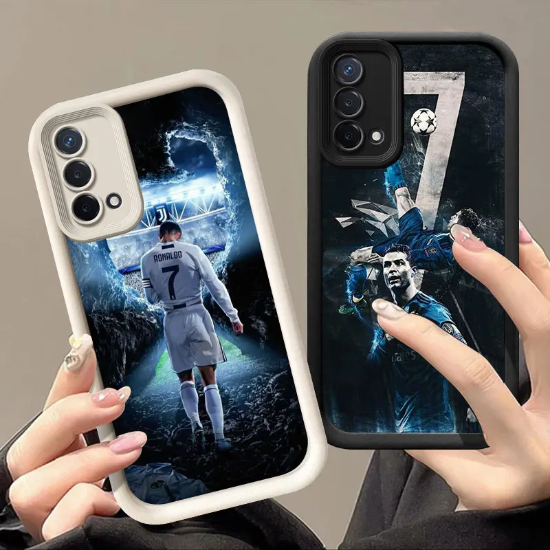 Super Football C-CR7 Phone Case For OPPO A3 Reno 10 11 12 Pro 11F 12F A58 A78 4G A98 A3X 5G A15 A16 A17 A38 A53 A57 A60 A92