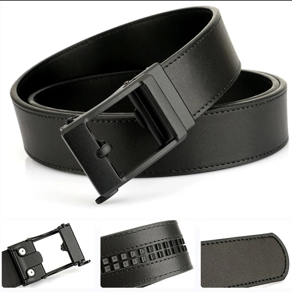 TUSHI Echtes Leder Taktische Gürtel Luxus Automatische Schnalle Gürtel für Männer Gürtel Designer Gürtel Männer Hohe Qualität IPSC Gürtel Männlich – Detail 12