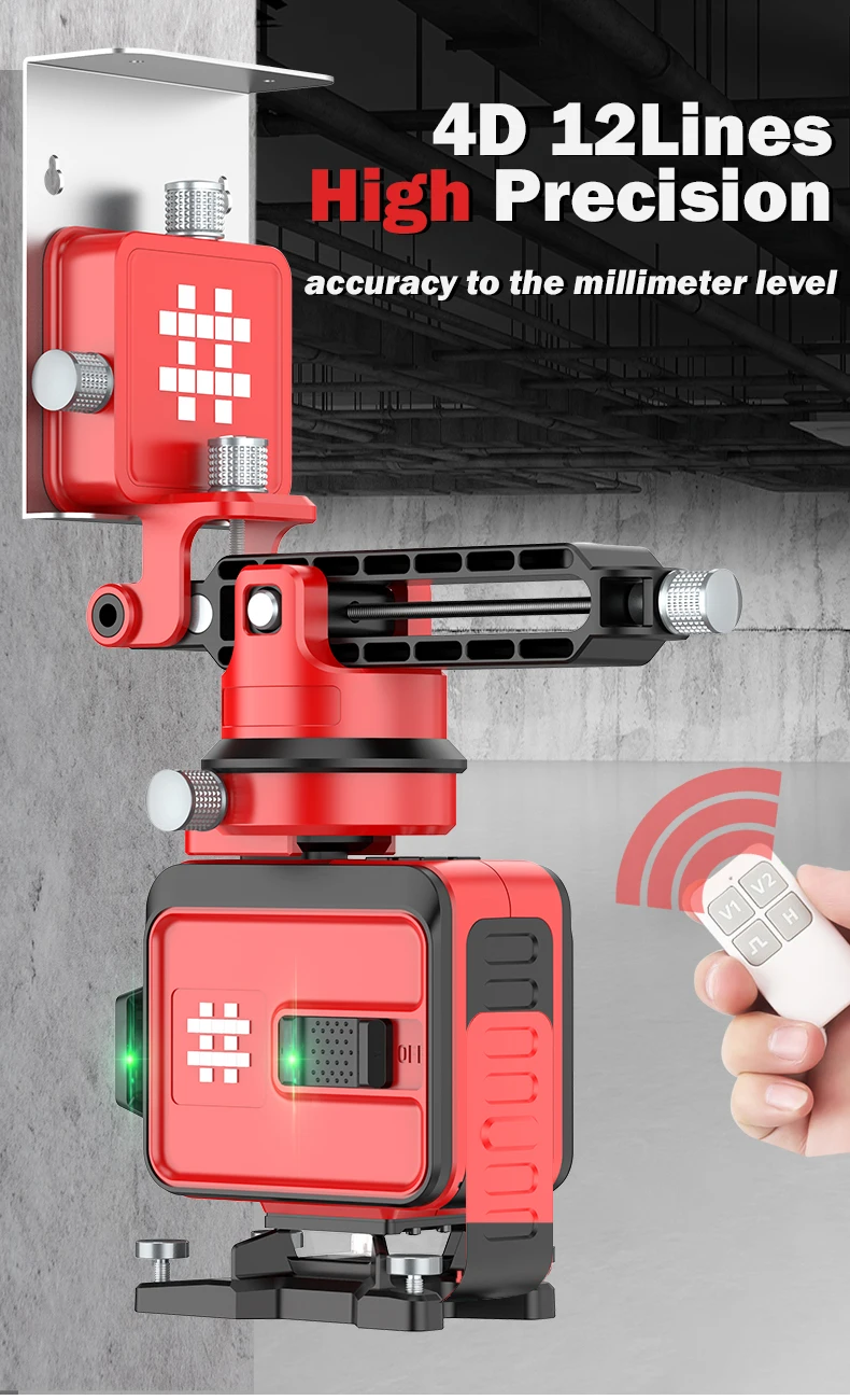 Imagem -05 - Shijing 7259 12 Linhas Verde Feixe de Parede à Terra Tiling Laser 360 Graus ao ar Livre Ferramentas Laser Nível