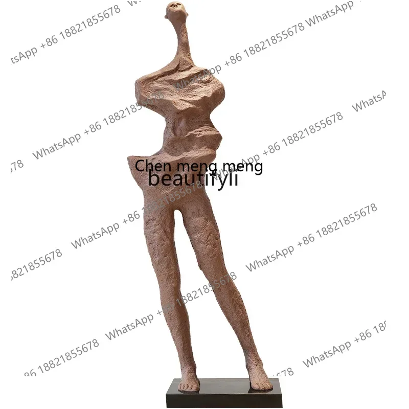 X  R Hall decoration, window, large floor-to-ceiling abstract figure ornament, fiberglass sculpture crafts R