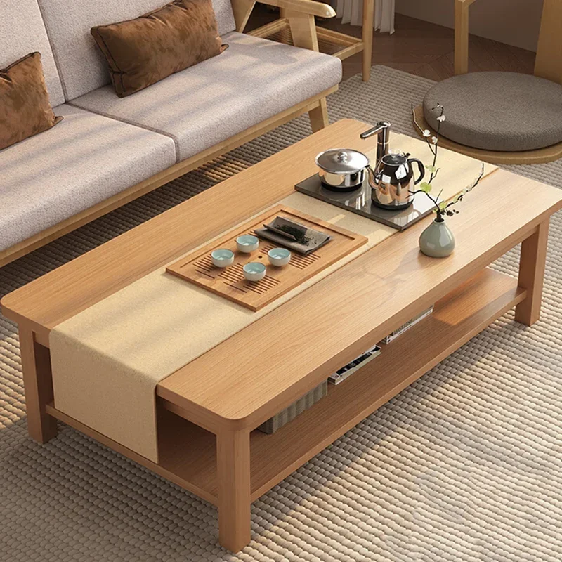 Wood Modern Coffee Table Luxury Decoration Living Room Industrial Clear Side Table Computer Kaffee Tische Postmodern Furniture