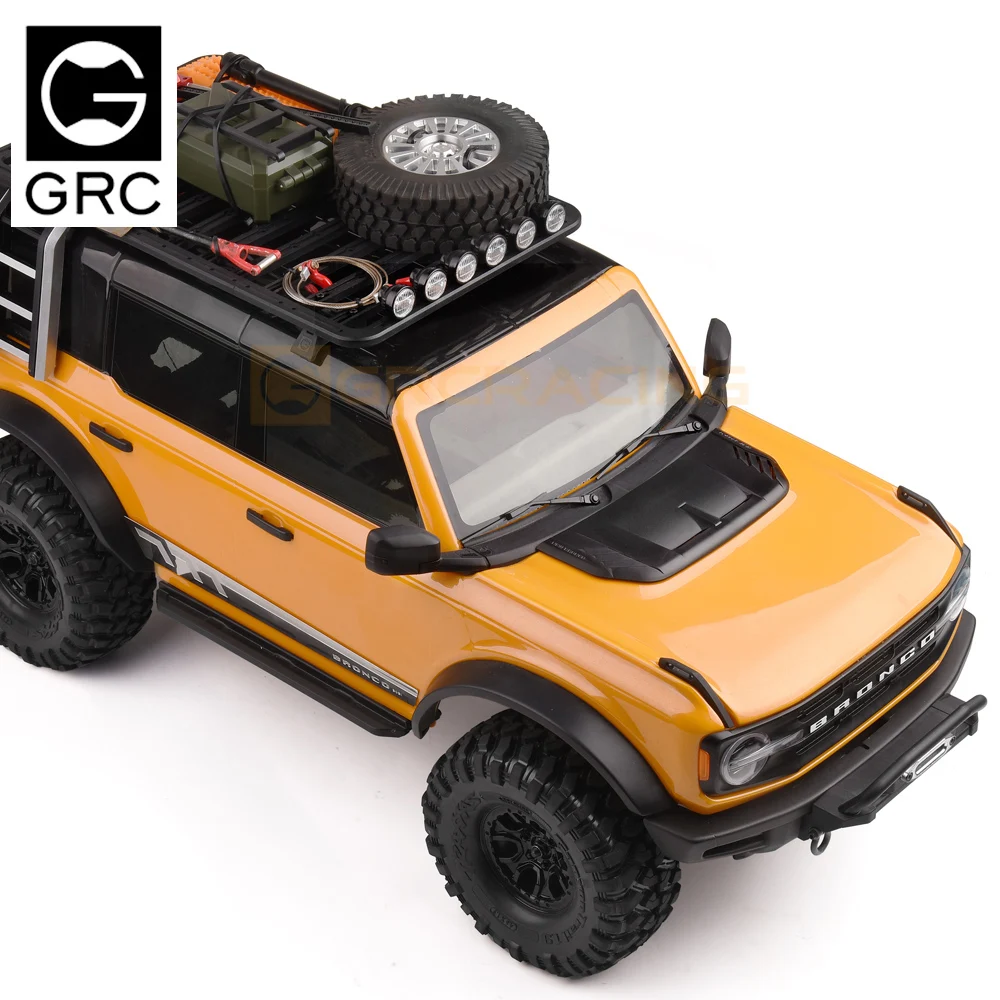 Black Nylon Material Three-dimensional Hood Air Outlet Raptor Engine Hood For 1/10 Traxxas  Trx-4 New Bronco Trx4