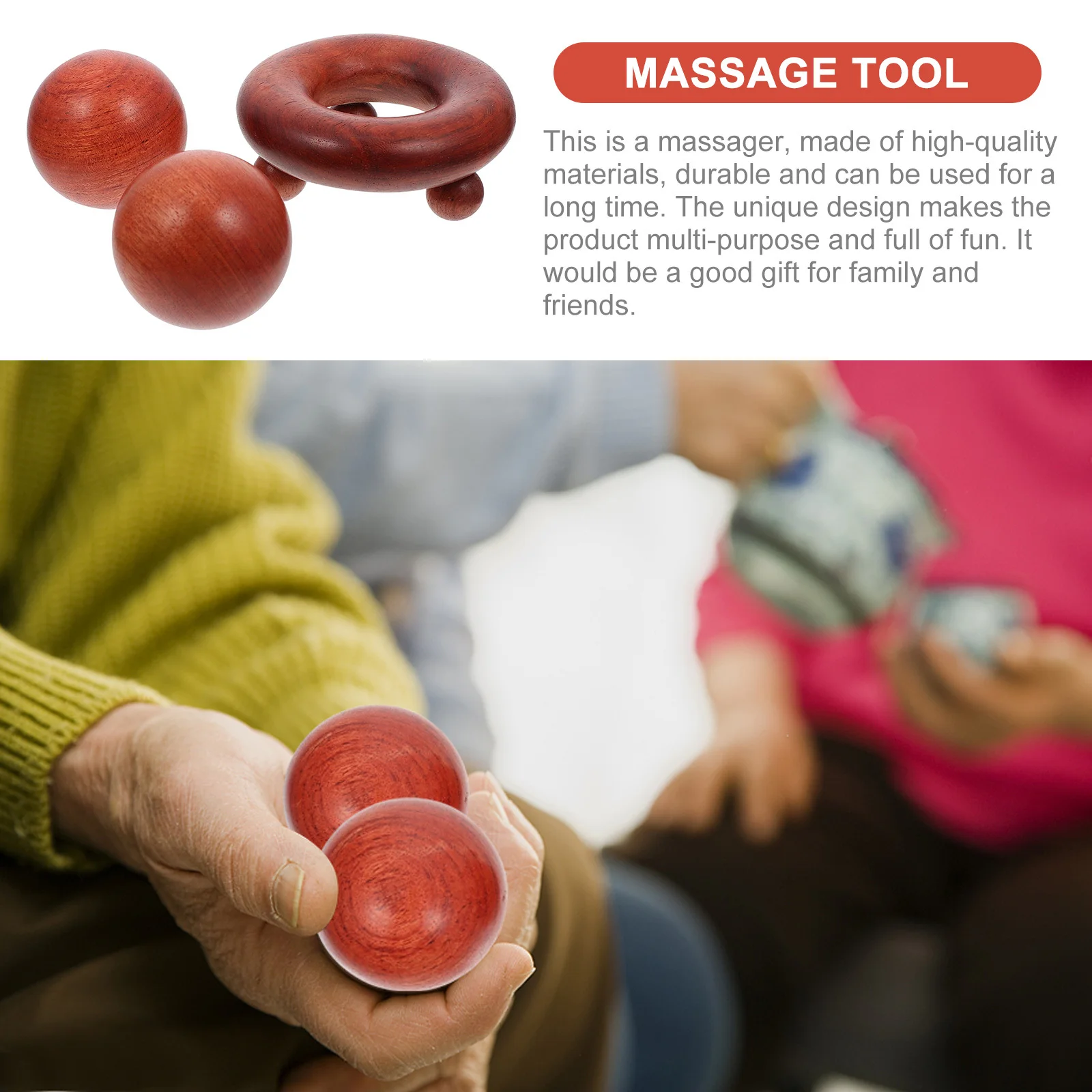

2Pcs High-Quality Durable Body Massagers Unique Design Multi-Purpose Relaxation Home Massage Tool Creative Acupoint Relieve