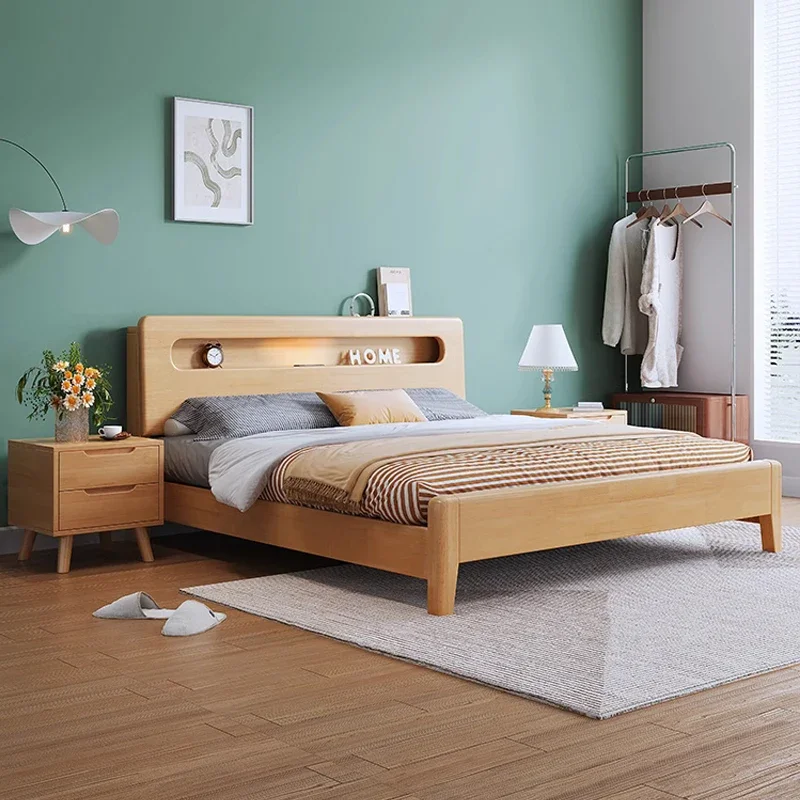 cheap high quality Contemporary Solid Wood Bed with Underbed Storage for Bedroom Furniture wooden bed design catalogue