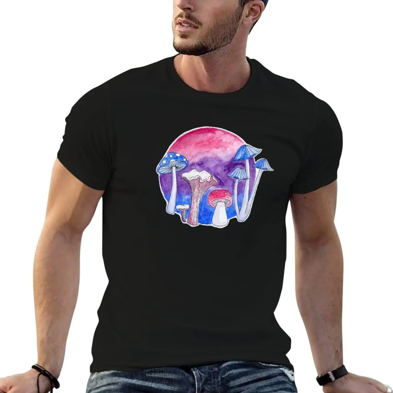 

bi mushrooms T-Shirt g man t shirts for men t shirts for man slim fit T-Shirt