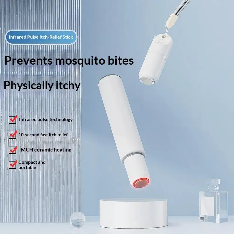 Mosquito Bite Itching Relief Pen Portable Rechargeable Physical Anti Itch Device For Outdoor Home Travel Kids Use