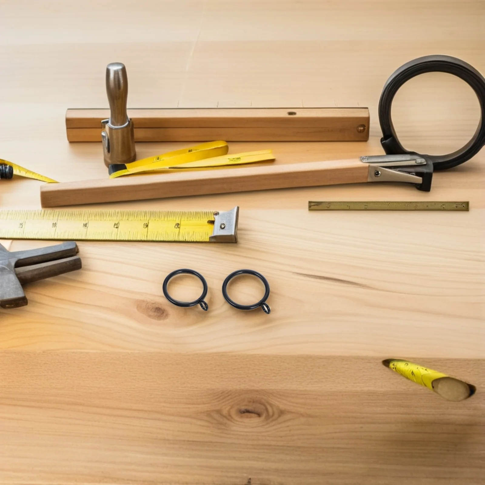 

20Pcs Curtain Hanging Rings Metal Drapery Ring Roman Rod Solid Closed Hooks Heavy Curtains Bedroom Living Room Curtain Hardware