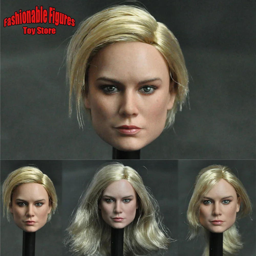 

Mancotoys MC002 1/6 Женский солдат Европейская красота Brie Larson голова Лепка крутая блондинка девушка голова модель для 12 дюймов экшн-фигурки