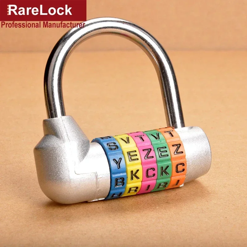 5 Color Letter Combination Padlock For Box Door Suitcases Travel Bag Locker Fitting Room Password Lock Rarelock ZS56 G