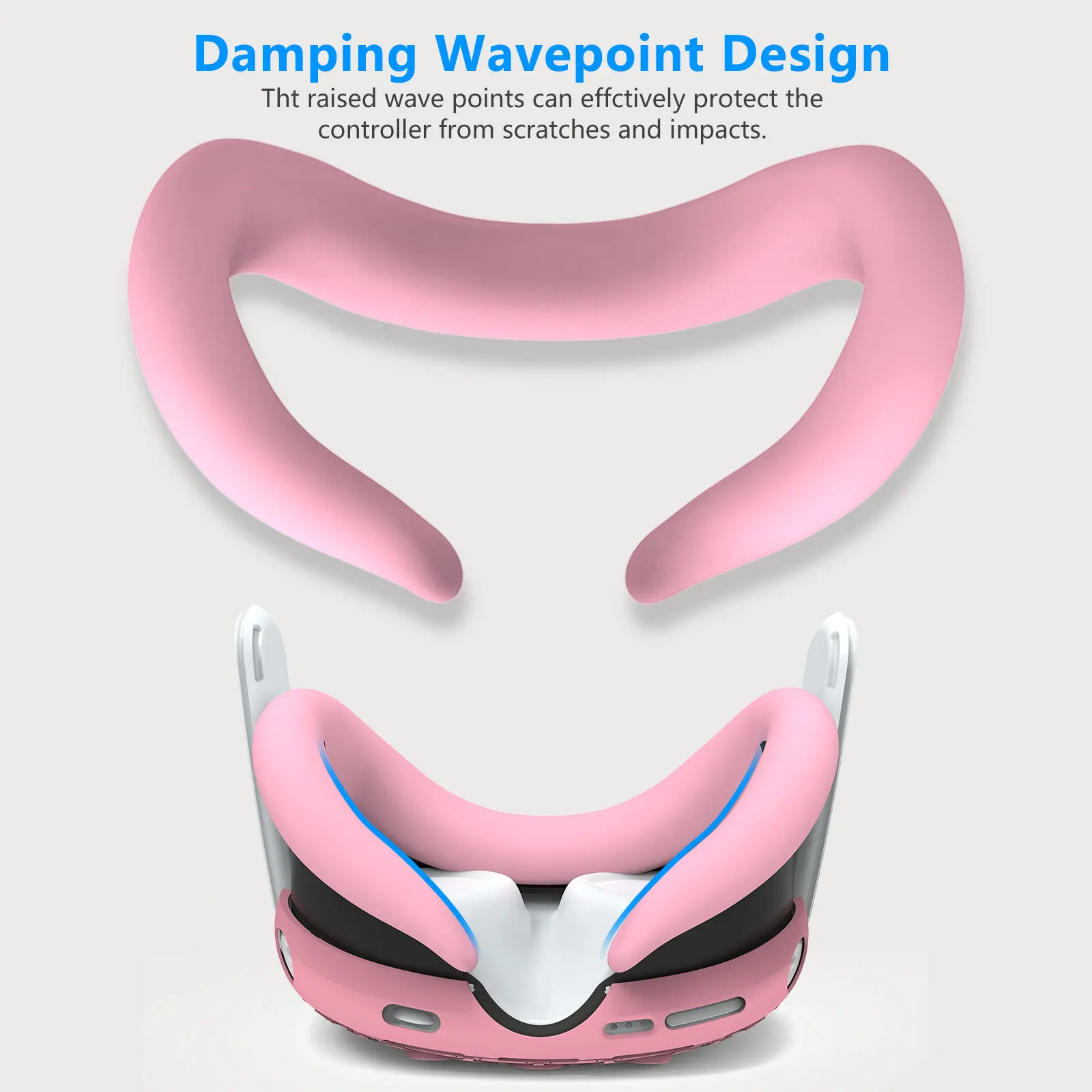 For Meta quest3 Silicone protective case Quest3 Silicone 7-piece quest3 accessory Long handle