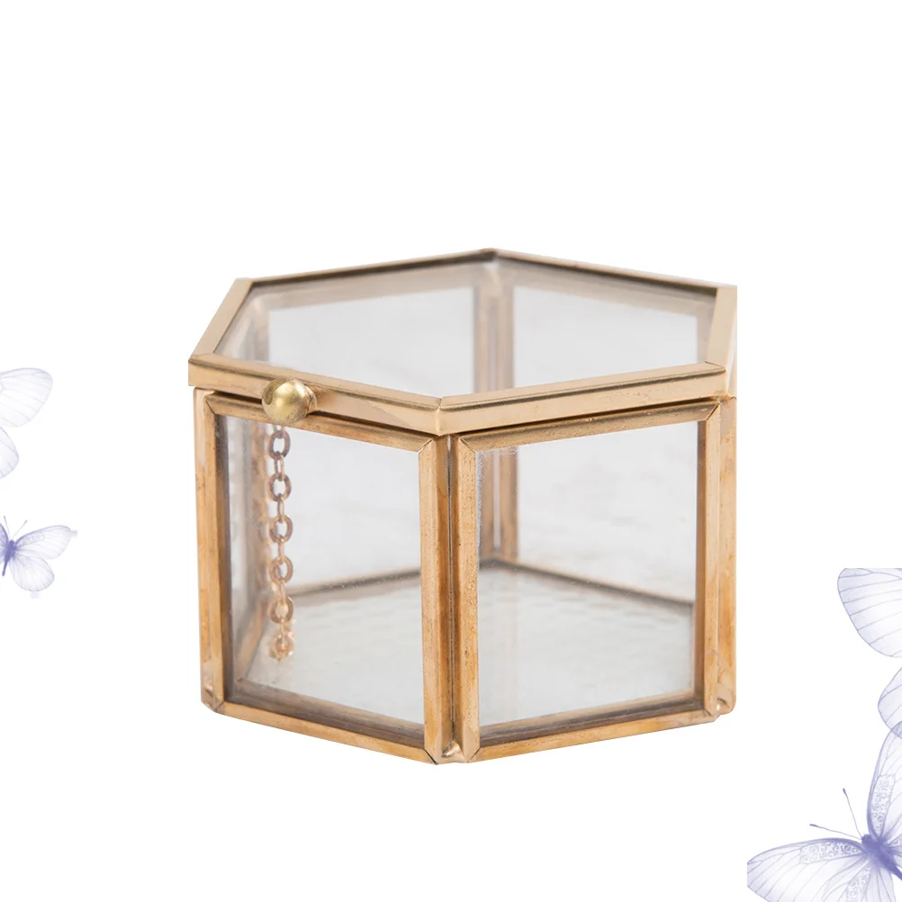 

Small Retro Jewelry Storage Box Vintage Jewelry Holder Organizer Compact Case for Rings Beads Earrings Gifts Small Trinket Case