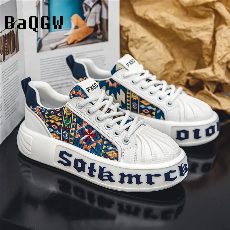 Chunky Sneakers Mens Designer Shell Toe White Shoes Fashion Casual Breathable Upper Height Increased Flat Platform Board Shoes