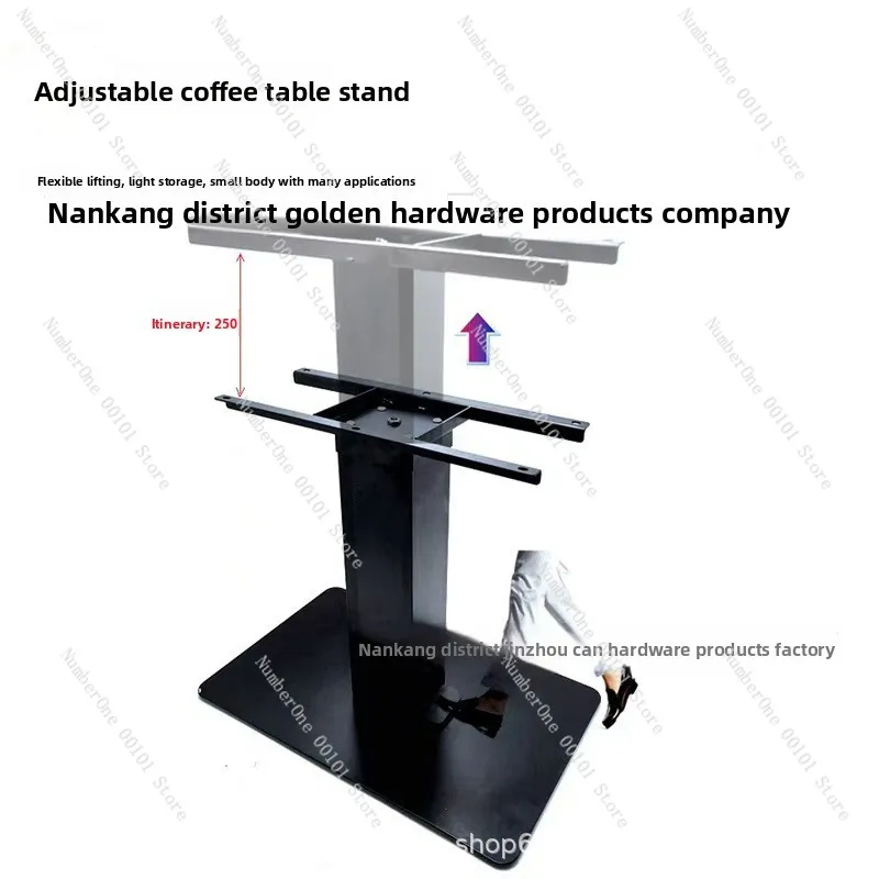 Manual space aluminum tatami steam rod lift, household multi-specification tatami lifting table factory direct sales