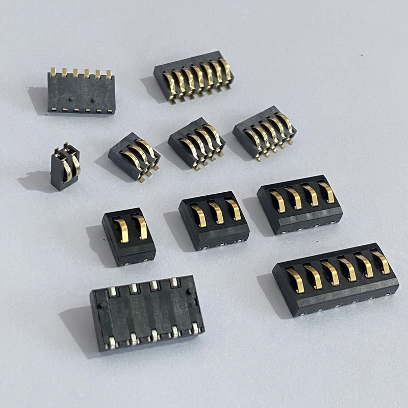 2 Stück Hochstrom-Schiebe-Batterieanschluss 2,5mm 4,0mm Abstand 2-7P Federkontakt-Buchse Stromladeanschluss für Batterien – Detail 3