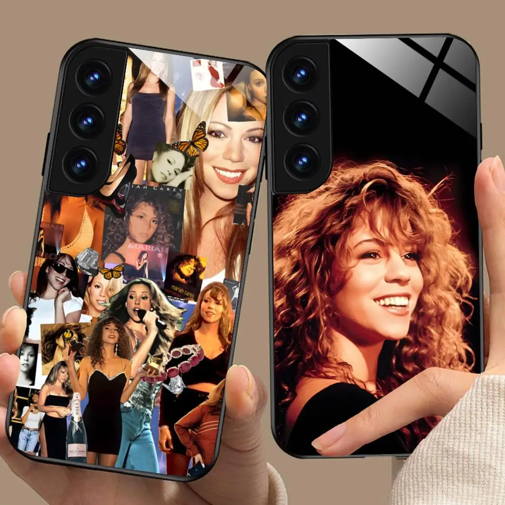 

Роскошный цветной стеклянный чехол Mariah Carey для мобильных телефонов Samsung Galaxy S26 S25 S24 S23 S22 S21 S20 Note20 Plus FE Ultra