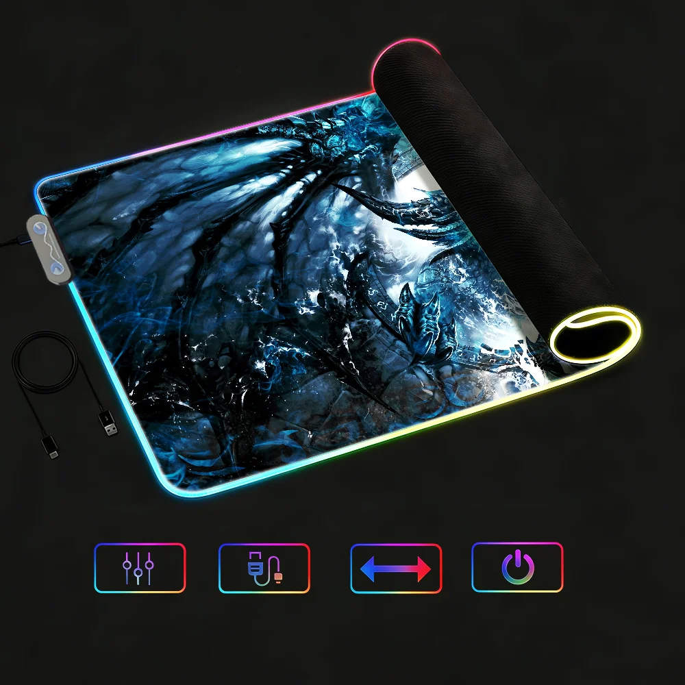 Коврик для мыши W-WarcraftES O – обзор и цена Rgb Mousepad