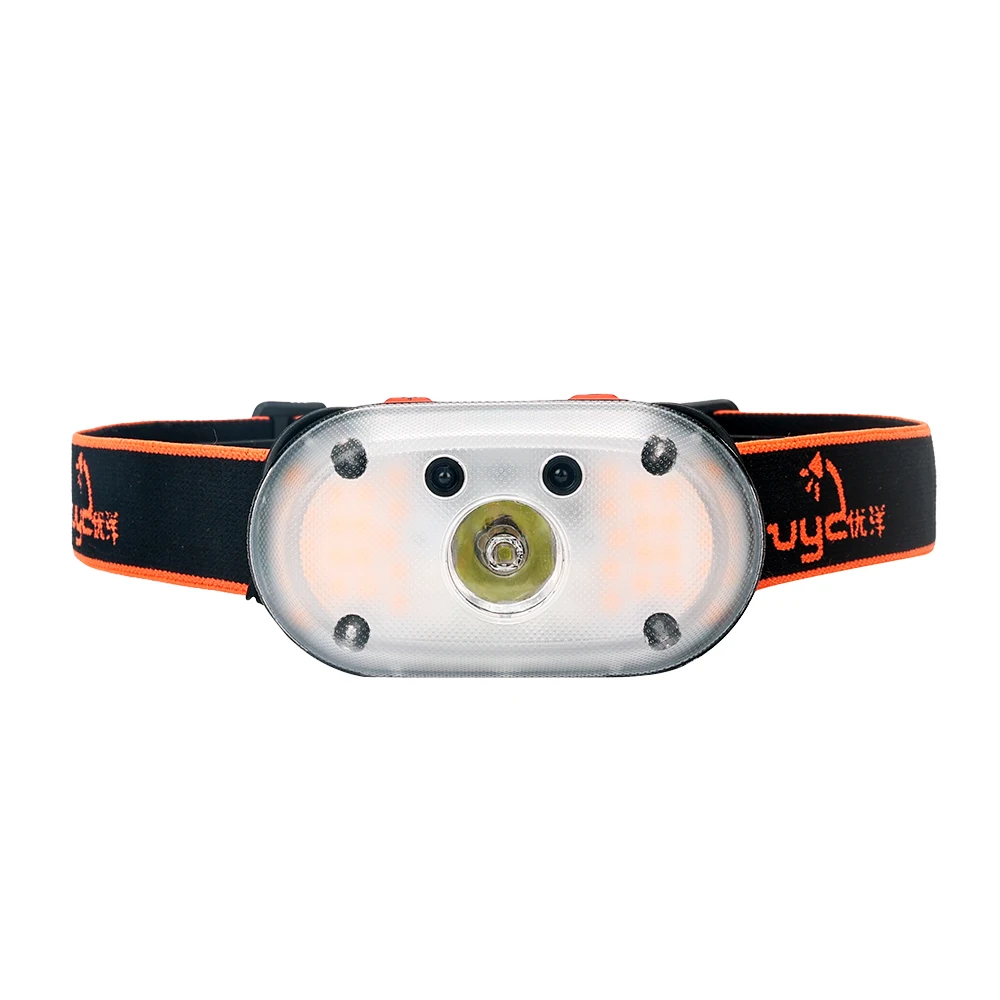 Panyz Headlamp Hand Scan Induction Strong Light Charging Lithium Battery Outdoor Mining Lamp Fishing Super Long Endurance