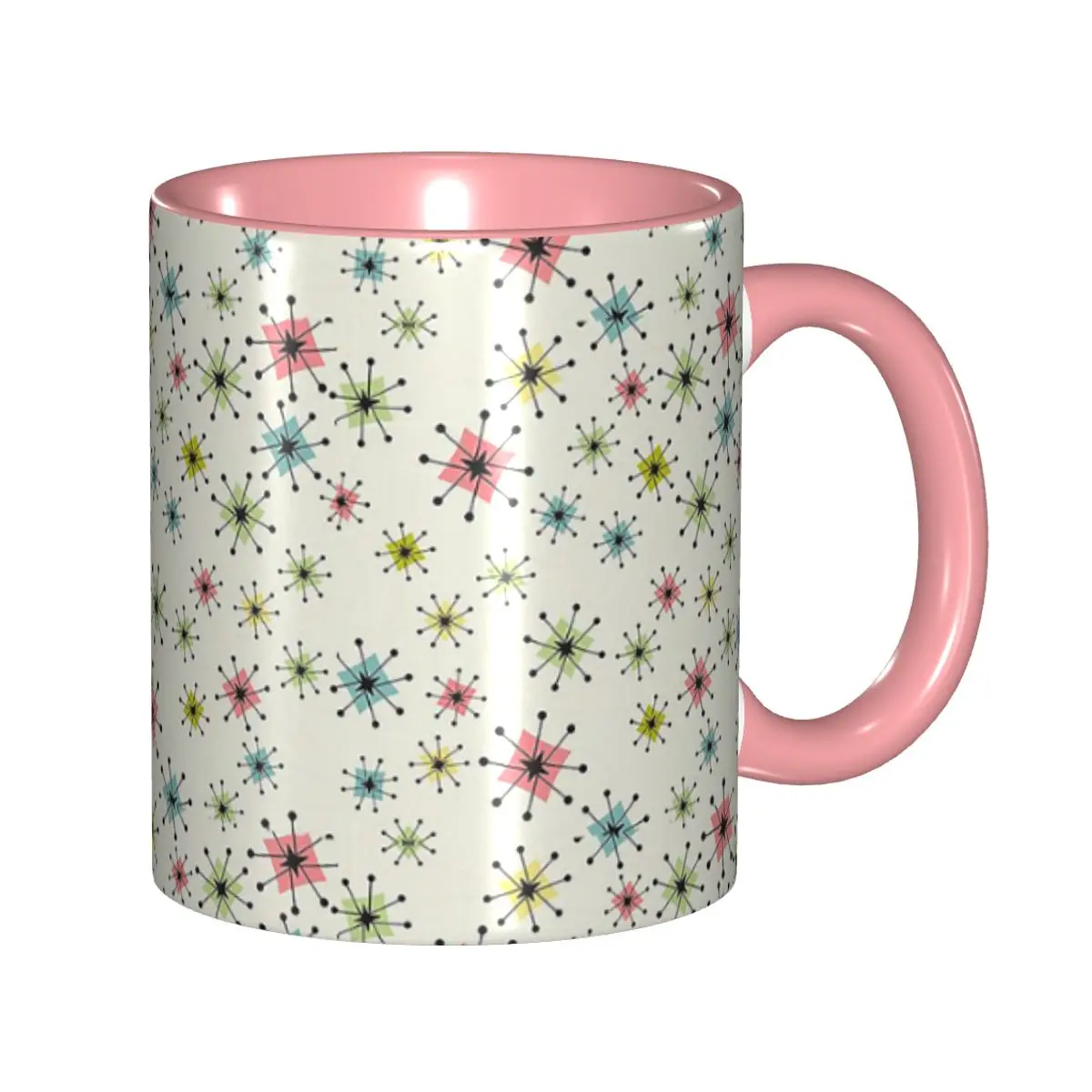Atomic Era Graphic Mug Funny Ceramic Coffee Cups Tea Mugs Milk Cup Drinkware Gifts for Woman Man DIY Custom