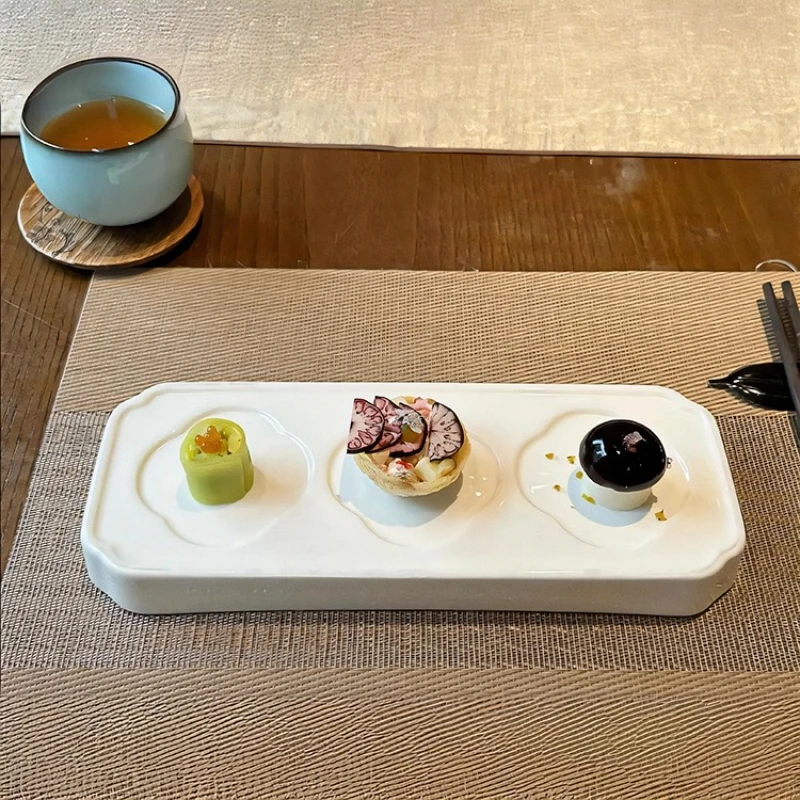 

Керамическая тарелка для суши, ресторанная десертная тарелка, тарелка для торта, тарелки для закусок, тарелки для сашими, сервировочные тарелки, посуда для молекулярной кухни