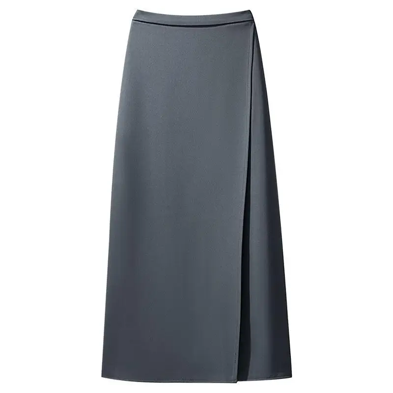 French Style Stripe Lace Up Beaded Chiffon Shirt 2023 Summer New Style Professional High Waist Skirt Set for Women