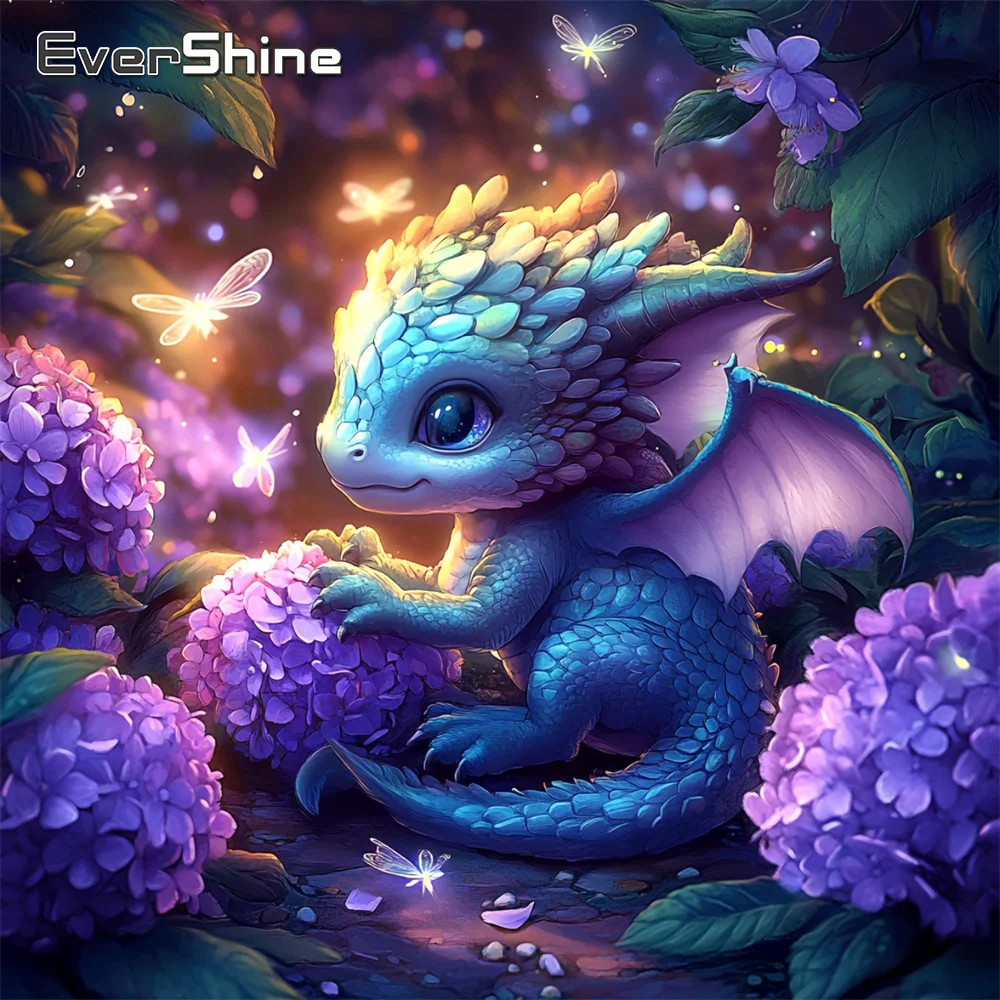 Evershine 5D DIY Diamant Mosaik Dinosaurier Tier Acryl Handwerk Liefert Malerei Blume Neue Ankunft Drache Handgemachte Kind Geschenk