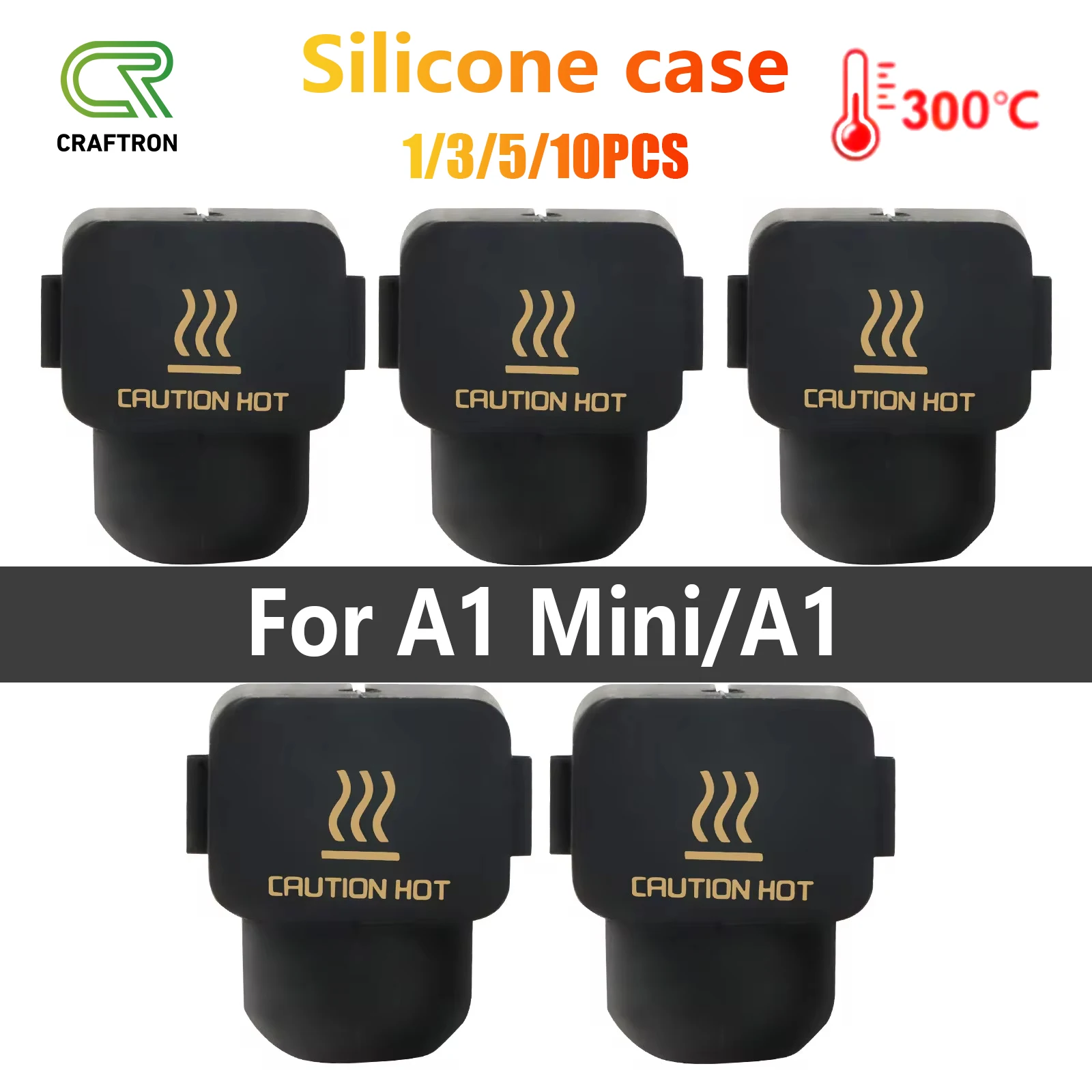 

A1 Mini Silicone Socks For Bambu Lab A1 Mini Case 3D Printer Heating Block Silicone Sleeve A1 Hotend Heat Insulation Case Cover