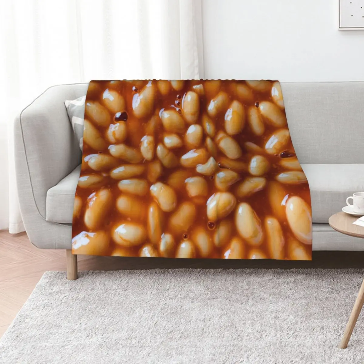 

Baked Beans Throw Blanket Luxury Sofa Quilt Kid'S Custom Blankets