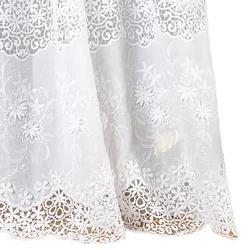 Haftowana tkanina bawełniana 3D, ręcznie robiona suknia ślubna DIY, szeroki artykuł De Couture 133 cm, wydrążony, RS4398