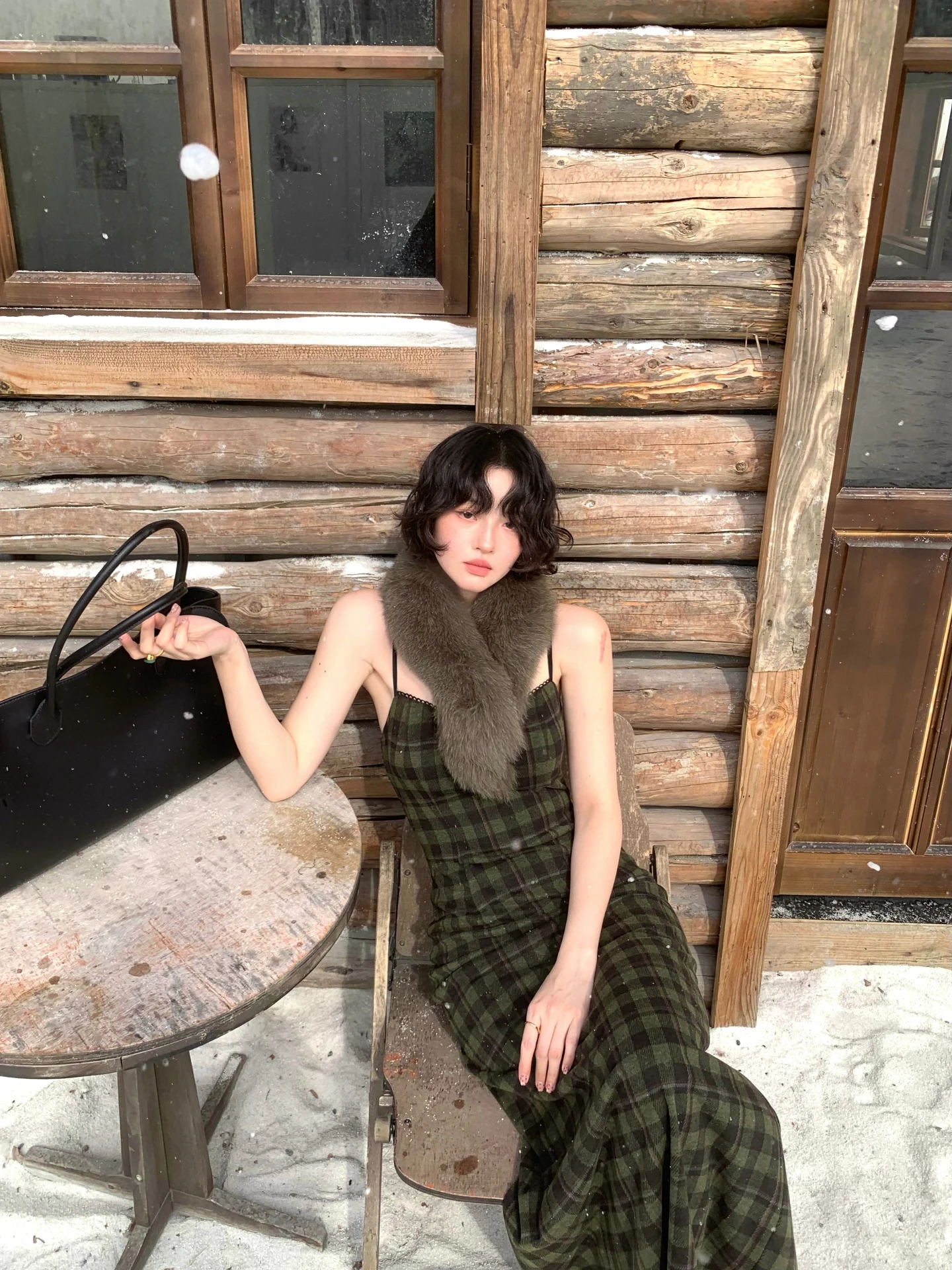 

Retro Plaid Lace Trim ter Dr New Arrival Ele Women's Faion Summer Thiened Polyester Fiber No Sve Slim Fit