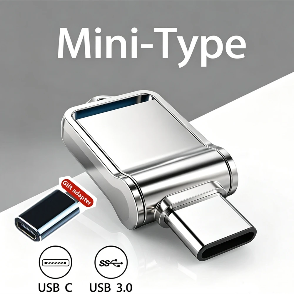 Mini 512GB OTG USB-Stick USB 3.0 Typ C für iPhone iPad 32G 128GB 256GB Pendrive Samsung Android Laptop Speicherstick