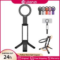 Ulanzi MA60 Foldable Magsafe Phone Tripod for iPhone Mobile Phone Dual-Side Magnetic Adjustable Phone Holder Stand for Vlog Live