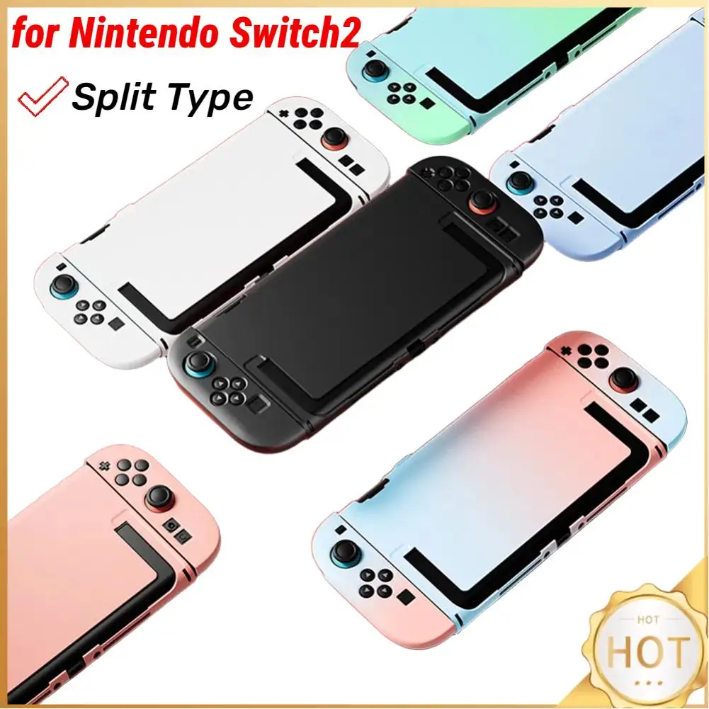 لهاتف نينتندو سويتش 2 غطاء حماية مقاوم للصدمات مع حامل غطاء مضاد للخدش لجراب واقٍ من النوع سبليت سويتش 2