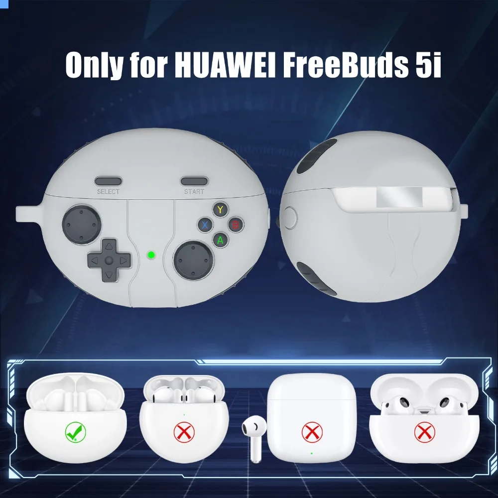 Silicone Earphone Case 3D Game Console Styling Earphone Protective Cover Cartoon Style Dustproof for HUAWEI FreeBuds 5i