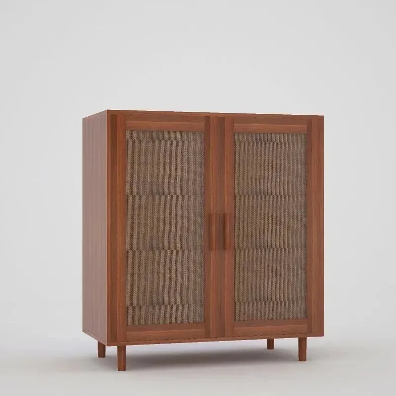 Living room locker Multifunctional minimalist cupboard Nordic small apartment simple rattan locker