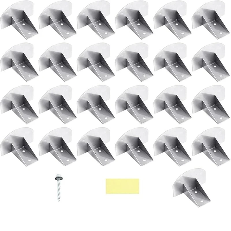 X08A 25 Pcs Snow Guards For Metal Roofs Prevent Sliding Ice Snow Stop For Winter Metal Steel Roof