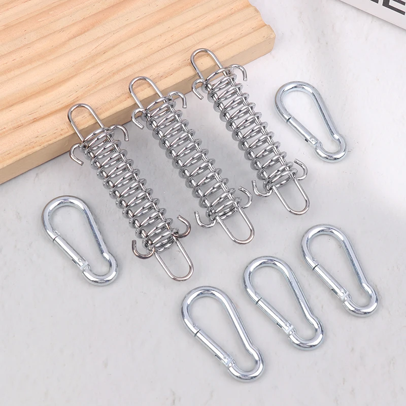 1/4/5 مجموعات التخييم خيمة الرياح حبل الربيع مشبك خيمة الموتر في الهواء الطلق سطح السفينة أوتاد مع حلقة تسلق كليب المظلة المشدود هوك ثابت