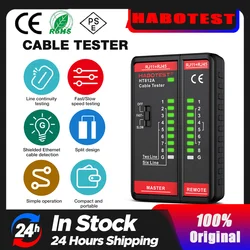 HABOTEST HT812A Cable Tester Network Cable Tester RJ11 RJ45 Dual-use Tester LED Status Display NC/HDMI Repair