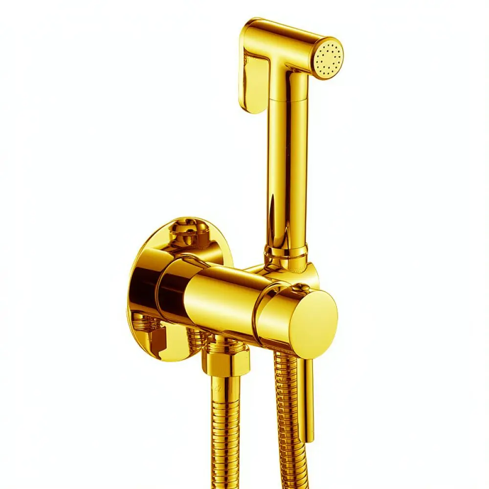 Solid Brass Bidet Applicator Set Concealed Hot Cold Valve Bathroom Toilet Hygiene Cleaning Sprayer For Zhuoding Fixture