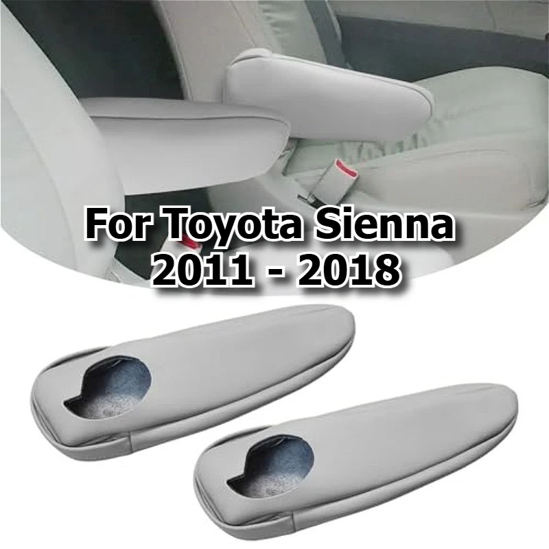 2 PCS For Toyota Sienna 2011 2012 2013 2014 2015-2018 Front Car Side Seat Armrest Cover Artificial Leather Precision Contour