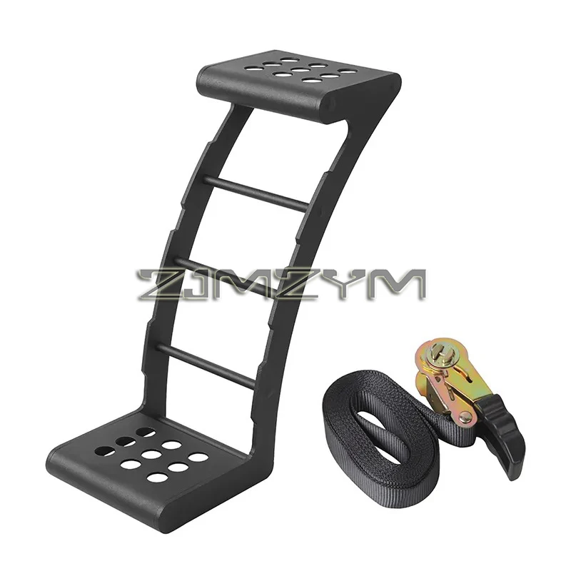 Spare Wheel Step Portable Universal Wheel Ladder Non-Slip fit for Truck, SUV, Pickup with Rope Tightener fit 24