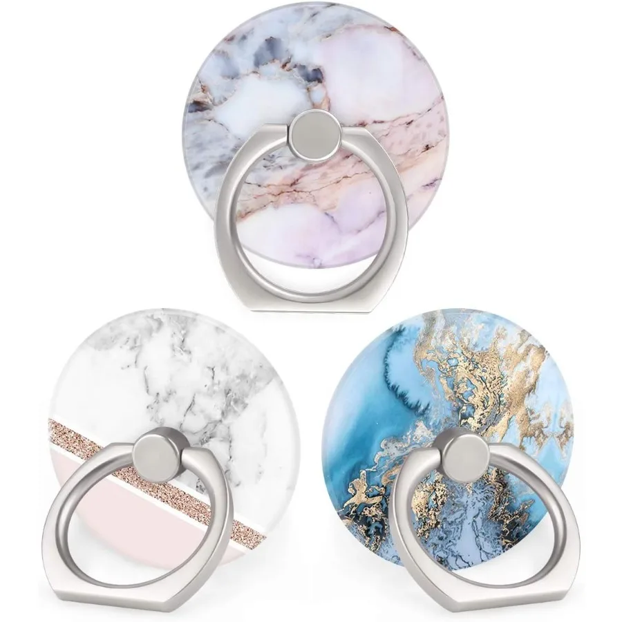 

Boma Cell Phone Ring Holder Stand 360 Rotation 3Pack Universal Smartphone Ring Grip Stand Compatible with Smartphones and Table