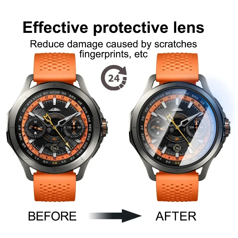 3D 2PCS PMMA Film For Xiaomi Mi Watch S4 S3 Screen Protector Film For Mi Watch S 4 S 3 Smart Watch (Not Glass)